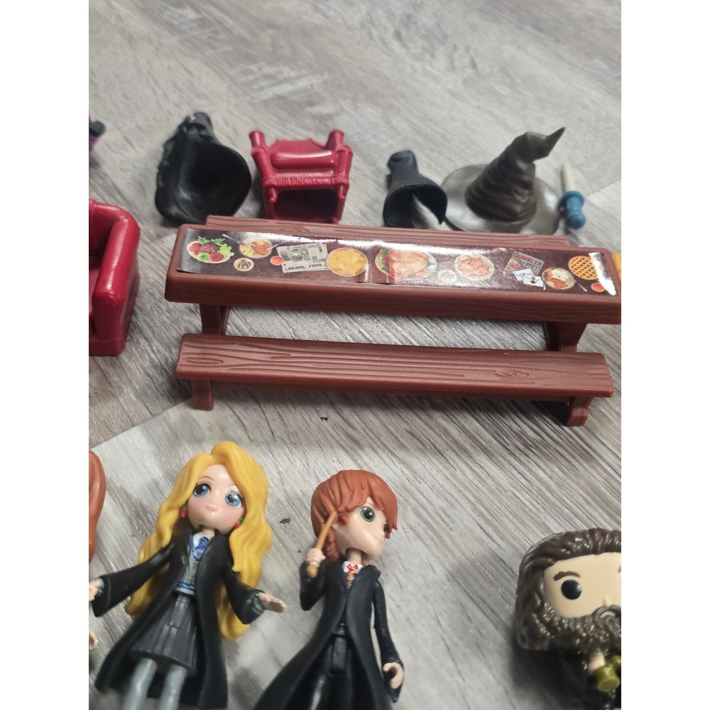 Harry Potter Wizarding World Magical Minis Figures Furniture Lot Hagrid Snape - Picture 9 of 14